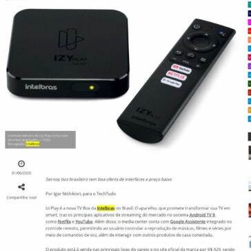 Intelbras lança nova TV Box com assistente de voz no Brasil – O Jornal da Região