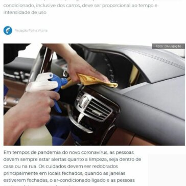 Ar-condicionado pode aumentar o risco de pegar covid-19. Saiba os cuidados que deve ter! -Folha Vitória