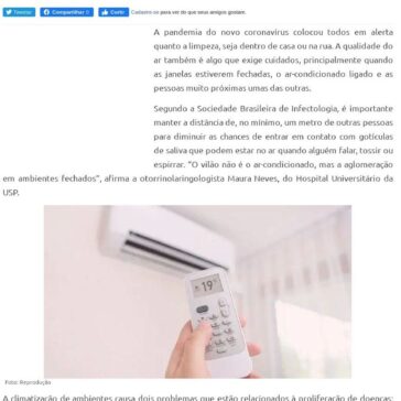 Saiba se ar-condicionado pode aumentar risco de pegar covid-19 – Surgiu