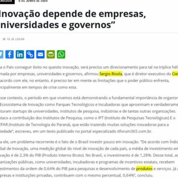 “Inovação depende de empresas, universidades e governos” – Opinião & Crítica