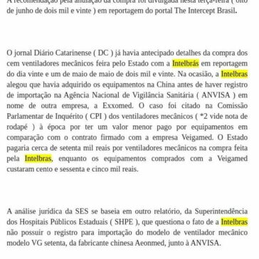 Epidemia: Governo de SC pode cancelar compra de ventiladores mecânicos da Intelbrás – Blog do Adm. Cláudio Márcio Araújo da Gama