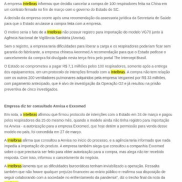 Intelbras cancela compra de 100 respiradores para o governo de SC – Wh3