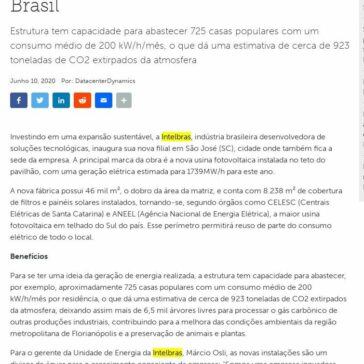 Intelbras inaugura maior usina fotovoltaica em telhado do Sul do Brasil – Datacenter Dynamics