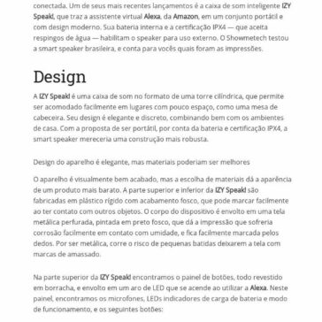 Intelbras Izy Speak! leva a Alexa para qualquer lugar na sua casa – Mercado ETC