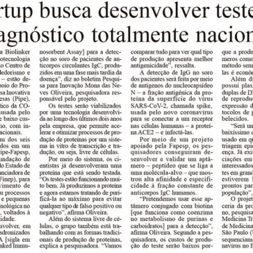 Startup busca desenvolver teste de diagnóstico totalmente nacional – O Dia SP