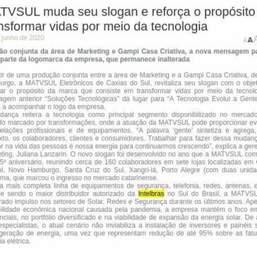 MATVSUL muda seu slogan e reforça o propósito de transformar vidas por meio da tecnologia – CQ7