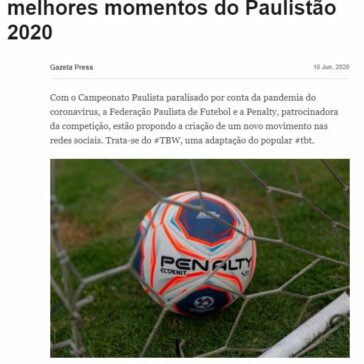 Campanha digital relembra os melhores momentos do Paulistão – 2020 ESPN