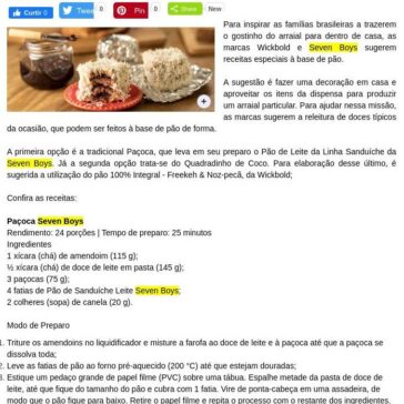Festa Junina na quarentena: releitura de doces típicos – Arroz de Fyesta