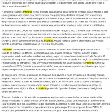 Intelbras vai exportar câmera que mede temperatura corporal – Brazil Modal
