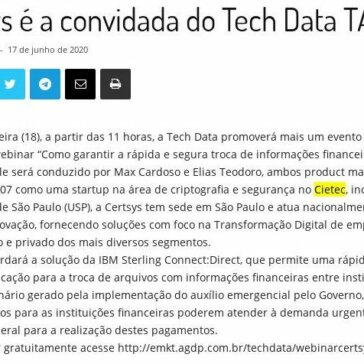 Certsys é a convidada do Tech Data TALKS – Channel 360