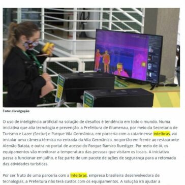 Câmeras térmicas vão medir a temperatura dos visitantes do Parque Vila Germânica e Ramiro Ruediger – Informe Blumenau