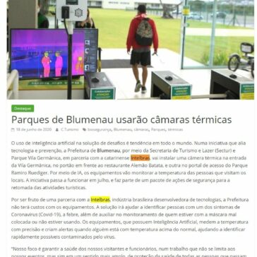 Parques de Blumenau usarão câmaras térmicas – Coluna de turismo