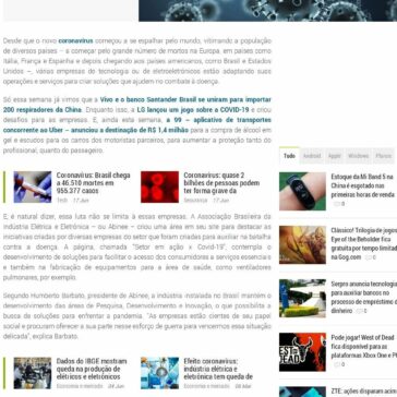 Coronavírus: empresas do setor eletroeletrônico no Brasil se adaptam no combate à COVID-19 – Tudocelular