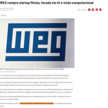 WEG compra startup Mvisia, focada em IA e visão computacional – CNN Online (Brasil)