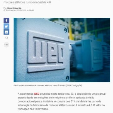 WEG compra startup de inteligência artificial – Exame.com