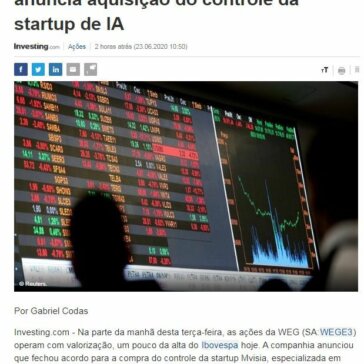WEG avança mais de 1%; empresa anuncia aquisição do controle da startup de IA – Investing.com