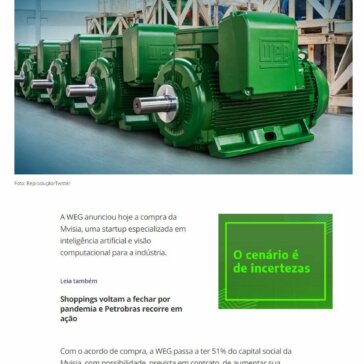 WEG compra startup especializada em inteligência artificial – Valor Investe