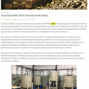 RECUPERAÇÃO DE OURO COM USO DE BACTÉRIAS – Revista In The Mine