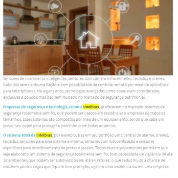 Casa conectada, smart home, segurança digital Equipamentos de segurança sem fio aumentam a proteção de empresas e casas – Logos Control