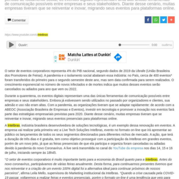 Empresas se reinventam em tempos de pandemia realizando eventos online – Kennedy em Dia