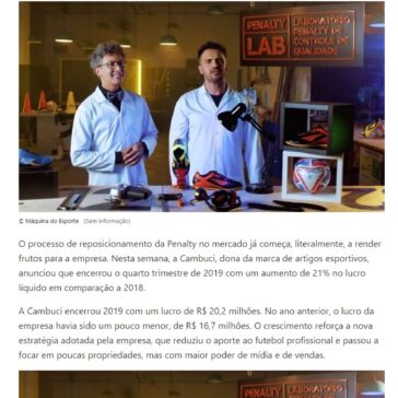 Cambuci, dona da Penalty, celebra lucro 21% maior em 2019 – MSN Brasil