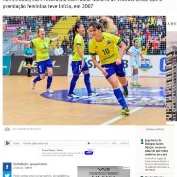 Amandinha é eleita melhor jogadora do mundo pela sexta vez – O Tempo