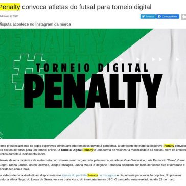 Penalty convoca atletas do futsal para torneio digital – Acontecendo Aqui