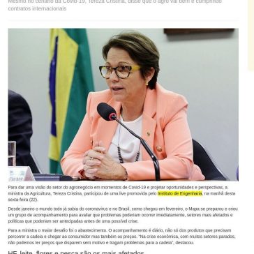 “Abrimos 60 mercados só este ano” diz ministra – Agroin Comunicação