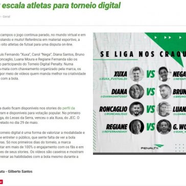 Penalty escala atletas para torneio digital – Blog do Sandro Web Radio Futsal