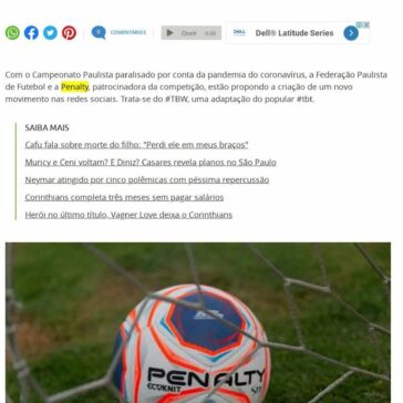 Campanha digital relembra os melhores momentos do Paulistão 2020 – Terra