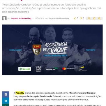 Penalty apoia leilão beneficente da Federação Paulista de Futebol – Abc da Comunicação