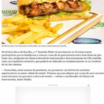 1° Sanduba Week começa nesta terça-feira em Joinville – NSC Total