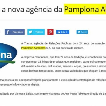 Trama é a nova agência da Pamplona Alimentos – Ad Online