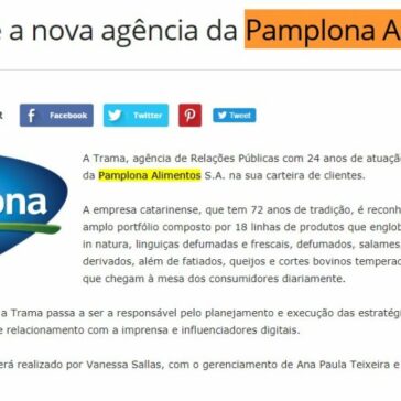 Trama é a nova agência da Pamplona Alimentos – PORTAL PRESS