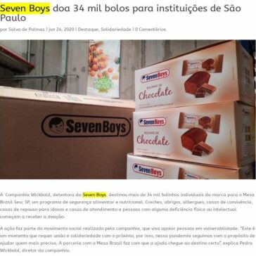 Seven Boys doa 34 mil bolos para instituições de São Paulo – Salva de Palmas