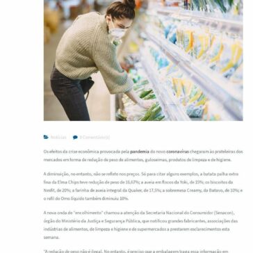 Encolheram os produtos: embalagens ficam menores, mas os preços não caem – Cnf