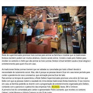 Programação de entretenimento da Rede Dalben agita o período de isolamento social – Jornal Floripa