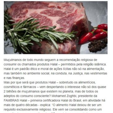 Segurança alimentar torna-se principal atrativo do alimento Halal – Central das Notícias