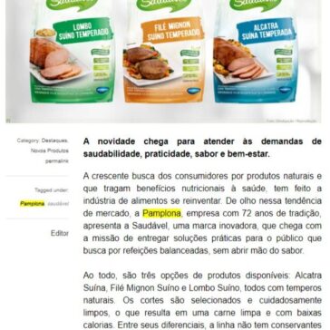 Pamplona apresenta marca Saudável com produtos inovadores – Food Innovation