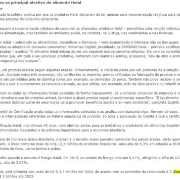 Segurança alimentar torna-se principal atrativo do alimento Halal – Blog do Lúcio Sorge
