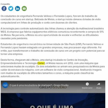Estudantes de engenharia transformam projeto em startup – Empreenda Grupo Studio
