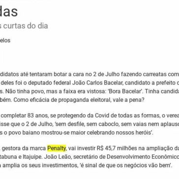 Rápidas – Bahia.BA