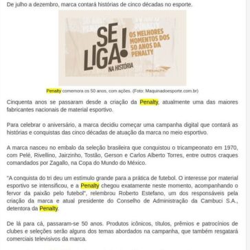50 anos da penalty – Edu Esporte Interativo