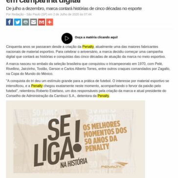 Penalty celebra 50 anos e relembra trajetória em campanha digital – Máquina do Esporte
