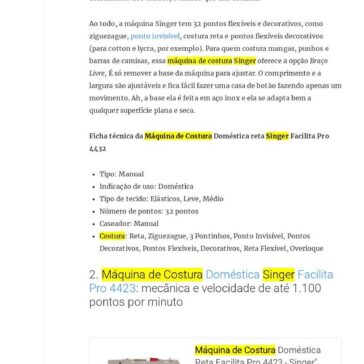 Qual a melhor máquina de costura doméstica? Veja 10 opções – Zoom