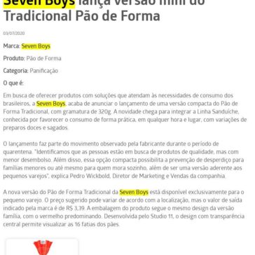 Seven Boys lança versão mini do Tradicional Pão de Forma – Mundo do Marketing