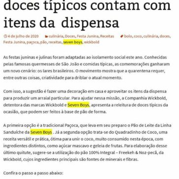 Festa Junina na quarentena: releitura de doces típicos contam com itens da dispensa – De Repente 50