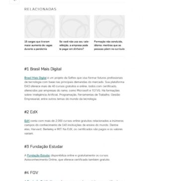 Veja 23 plataformas que oferecem cursos online e grátis com certificado – UOL