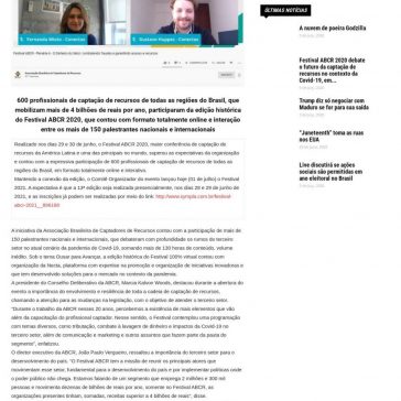 Festival ABCR 2020 debate o futuro da captação de recursos no contexto da Covid-19, em edição online – Rede USA