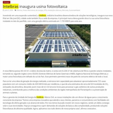 Intelbras inaugura usina fotovoltaica – Revista Potência